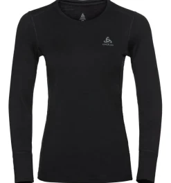 ODLO Natural 100 Merino Warm LS thermoshirt dames black< Thermokleding|Wintersport