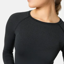 Thermokleding|Wintersport-ODLO Performance Light Eco thermoshirt dames black