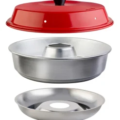 Ovens-Omnia Kit 1 camping oven inclusief opbergtas, rooster, siliconenvorm en pannenlappen