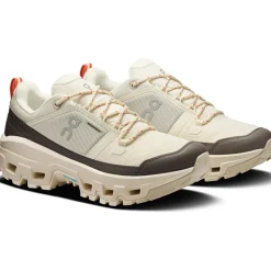 Wandelen|Wandelschoenen-On Cloudrock Low Waterproof wandelschoenen dames ivory ivory