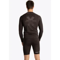 Osaka Baselayer thermoshirt heren black< Hockeykleding