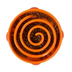 Outward Hound  Fun Feeder Slo Bowl voerbak oranje< Hondenartikelen