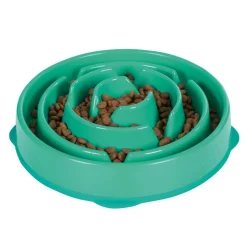 Hondenartikelen-Outward Hound  Fun Feeder Slo Bowl voerbak groen
