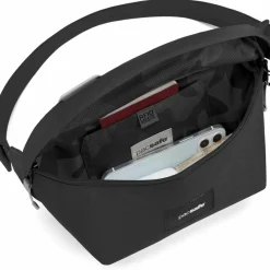 Schoudertassen-PacSafe GO Sling schoudertas jet black