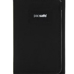 Moneybelts & Documententasjes-PacSafe RFIDsafe Trifold portemonnee jet black