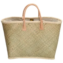Strandtassen-PE Florence  Penjy rieten strandtas natuur