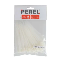 Perel Tie-wrap transparant 120 x 4,6 mm 100 stuks< Lijm, Kit & Tape