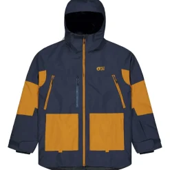 Ski Jassen|Wintersport-Picture Jomoh winterjas heren dark blue honey