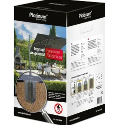 Platinum ingraaf parasolvoet< Parasolvoeten