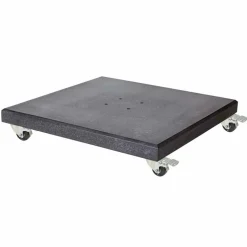 Platinum Modena parasolvoet met wielen zwart< Parasolvoeten