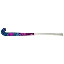 Hockeystick-Princess Hockey  Woodcore Mid Bow hockeystick junior leopard  purple neon pink