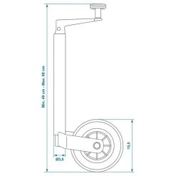 Neuswielen-ProPlus 35 mm kunststof velg neuswiel