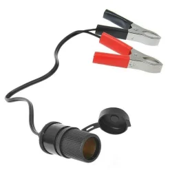 Camping Elektra-ProPlus Aanstekerdoos met accuklemmen