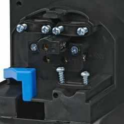 ProPlus CEE wandinvoerdoos vierkant zwart< Camping Elektra