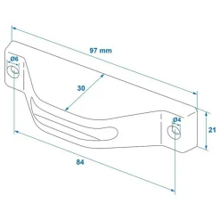 ProPlus Hymer deurvanger onderzijde grijs< Hang- & Sluitwerk