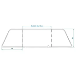 ProPlus Kookwindscherm 3-delig staal< Accessoires