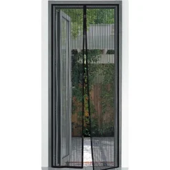 Deurgordijnen-ProPlus Magnetische hordeur 210 x 100 cm black