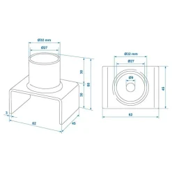 ProPlus Opzetstuk voor potkrik grijs< Krikken