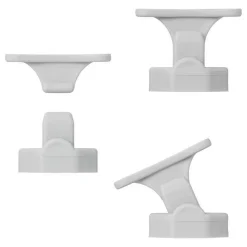 Hang- & Sluitwerk-ProPlus Scharnierende deurvanger grijs