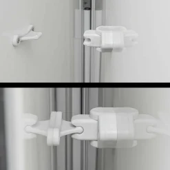 Hang- & Sluitwerk-ProPlus Scharnierende deurvanger grijs