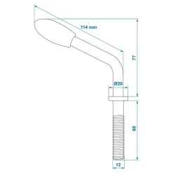 ProPlus Spindel voor neuswielklem M12< Neuswielen