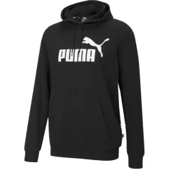 Truien & Vesten-Puma Essentials Big Logo hoodie heren black