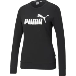 Puma Essentials Logo Crew sweater dames black< Truien & Vesten