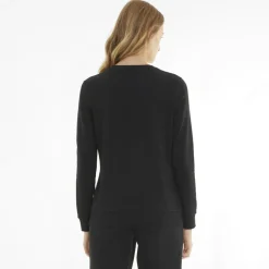 Puma Essentials Logo Crew sweater dames black< Truien & Vesten