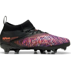 Puma FUTURE 8 MATCH FG AG voetbalschoenen junior black white glowing red< Voetbalschoenen