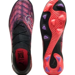Puma FUTURE 8 MATCH Low FG AG voetbalschoenen heren black white glowing red< Voetbalschoenen