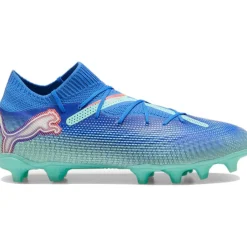 Puma FUTURE 7 PRO FG AG voetbalschoenen heren bluemazing white electric peppermint< Voetbalschoenen
