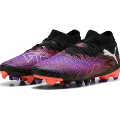 Puma FUTURE 8 PRO FG AG voetbalschoenen heren black white glowing red< Voetbalschoenen