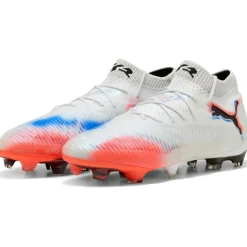 Puma Future 8 Ultimate FG voetbalschoenen white  black glowing red< Voetbalschoenen