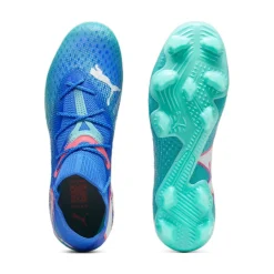 Puma FUTURE 7 ULTIMATE FG AG voetbalschoenen heren bluemazing white electric peppermint< Voetbalschoenen