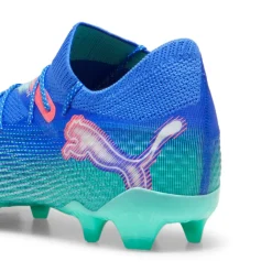 Puma FUTURE 7 ULTIMATE FG AG voetbalschoenen heren bluemazing white electric peppermint< Voetbalschoenen