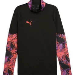 Puma IndividualCUP 1/4 Zip trainingsshirt heren black< Voetbalkleding