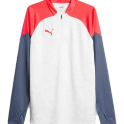 Voetbalkleding-Puma IndividualCUP trainingsshirt heren white fire orchid