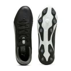 Puma KING MATCH FG AG voetbalschoenen heren black white cool dark grey< Voetbalschoenen