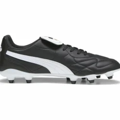 Puma KING TOP FG AG voetbalschoenen heren black white gold< Voetbalschoenen