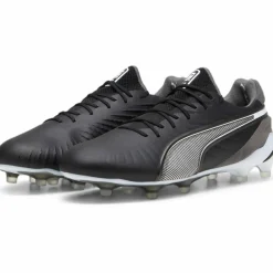 Puma KING ULTIMATE FG AG voetbalschoenen heren black white cool dark grey< Voetbalschoenen