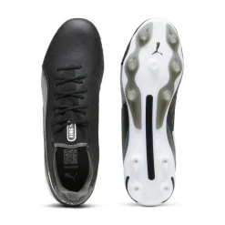 Puma KING ULTIMATE FG AG voetbalschoenen heren black white cool dark grey< Voetbalschoenen