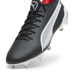 Puma King Ultimate MxSG voetbalschoenen heren   black white fire orchid< Voetbalschoenen