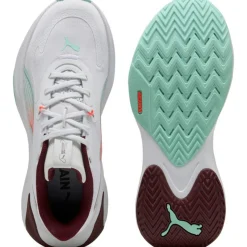 Puma PWR Hybrid fitness schoenen dames white ruby shimmer mint melt glowing red< Fitness Schoenen