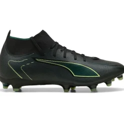 Voetbalschoenen-Puma Ultra 6 Match+ FG - AG voetbalschoenen black fizzy light green terrain