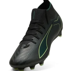 Voetbalschoenen-Puma Ultra 6 Match+ FG - AG voetbalschoenen black fizzy light green terrain