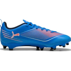 Puma Ultra 6 Play FG - AG voetbalschoenen junior ultra blue white glowing red< Voetbalschoenen