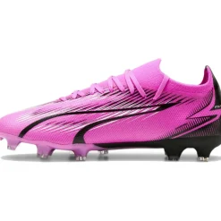 Voetbalschoenen-Puma ULTRA MATCH FG AG voetbalschoenen heren poison pink white black