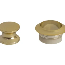 Pushlock Drukknop en buitenring goud< Hang- & Sluitwerk