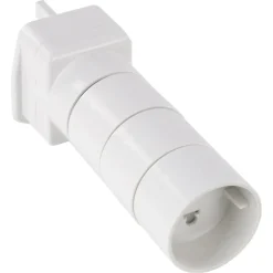 Q-Link Reisstekkerset 4-voudig wit< Camping Elektra