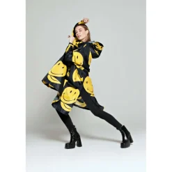Rainkiss All Smiles X Smiley regenponcho black< Regenkleding & -Laarzen